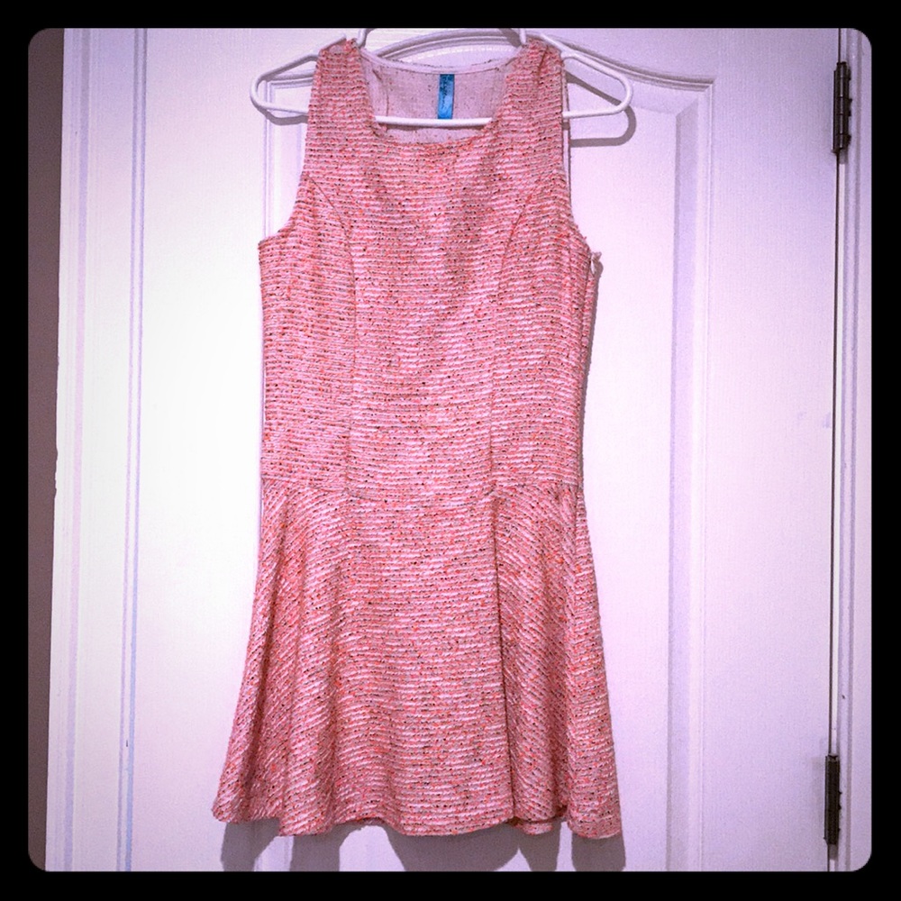 Mini dress, super cute! Tweed like  material.